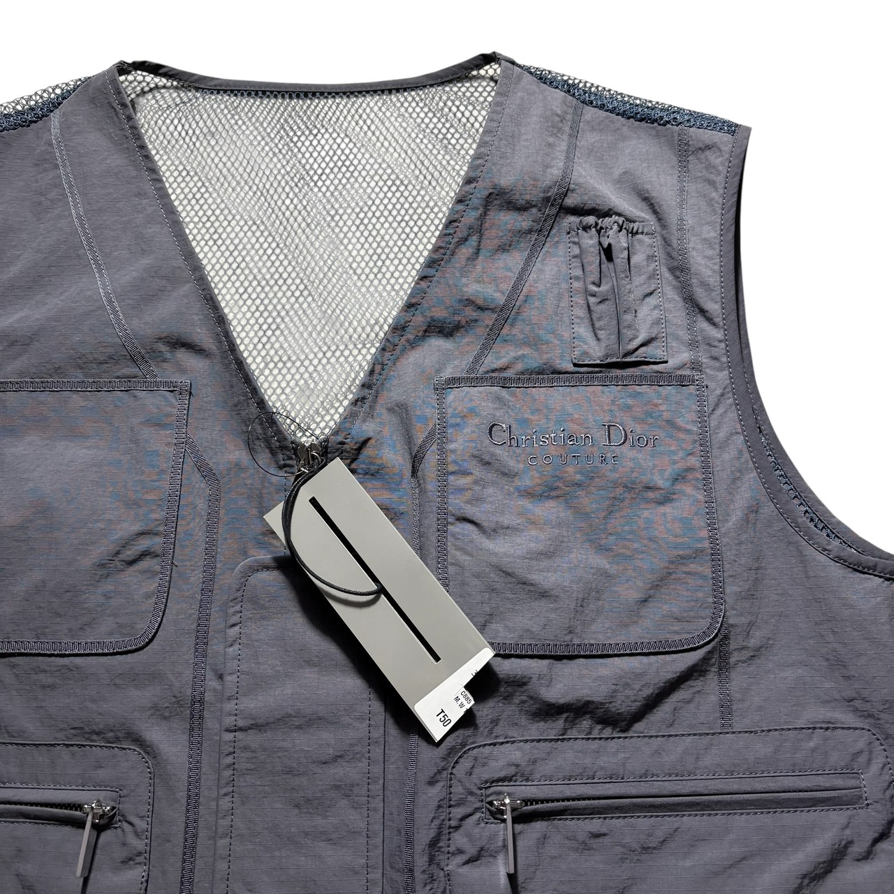 2023ss DIOR multi pocket zip up vest