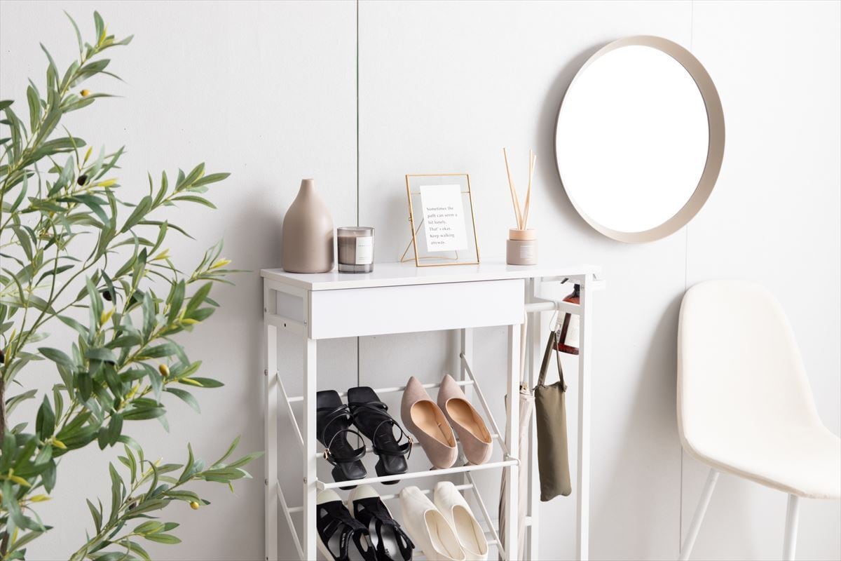 玄関収納を一つにまとめた傘立て・引き出し付きシューズラック | Pay ID