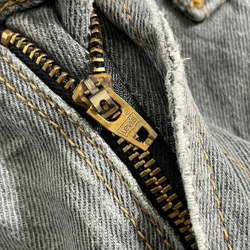 【W31 L34】 香港製 usa levi's 先染ブラック 569 詳細写真9