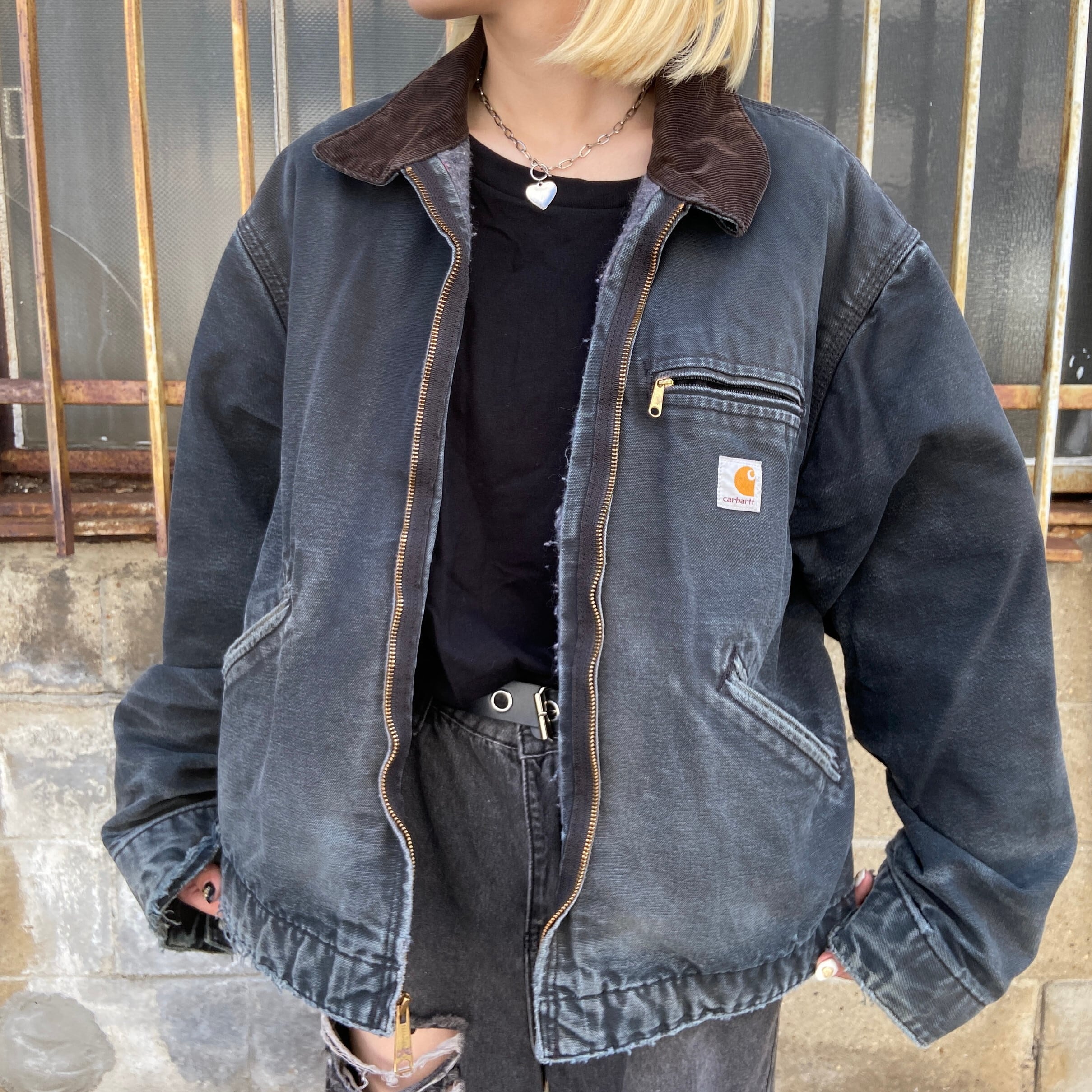 carhartt カーハート デトロイト ジャケット 90s ダークブラウン-