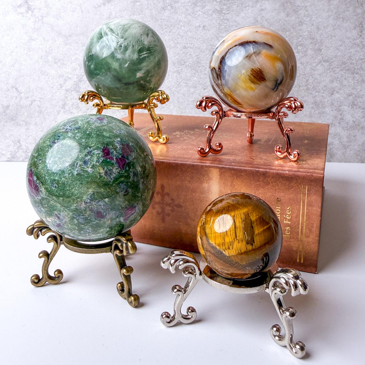 天然石ディスプレイ用台座 ハート・パーム・スフィア兼用