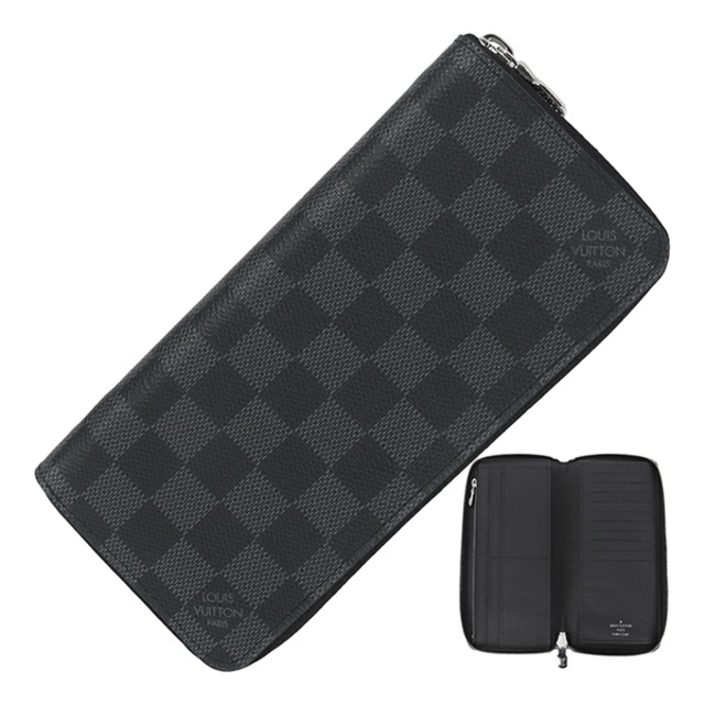 Unused LOUIS VUITTON ルイヴィトン ジッピーウォレット ヴェルティカル ダミエグラフィット ブラック グレー  ラウンドファスナー長財布 ラウンドジップ ウォレット 長財布 長札 サイフ 二つ折り 未使用