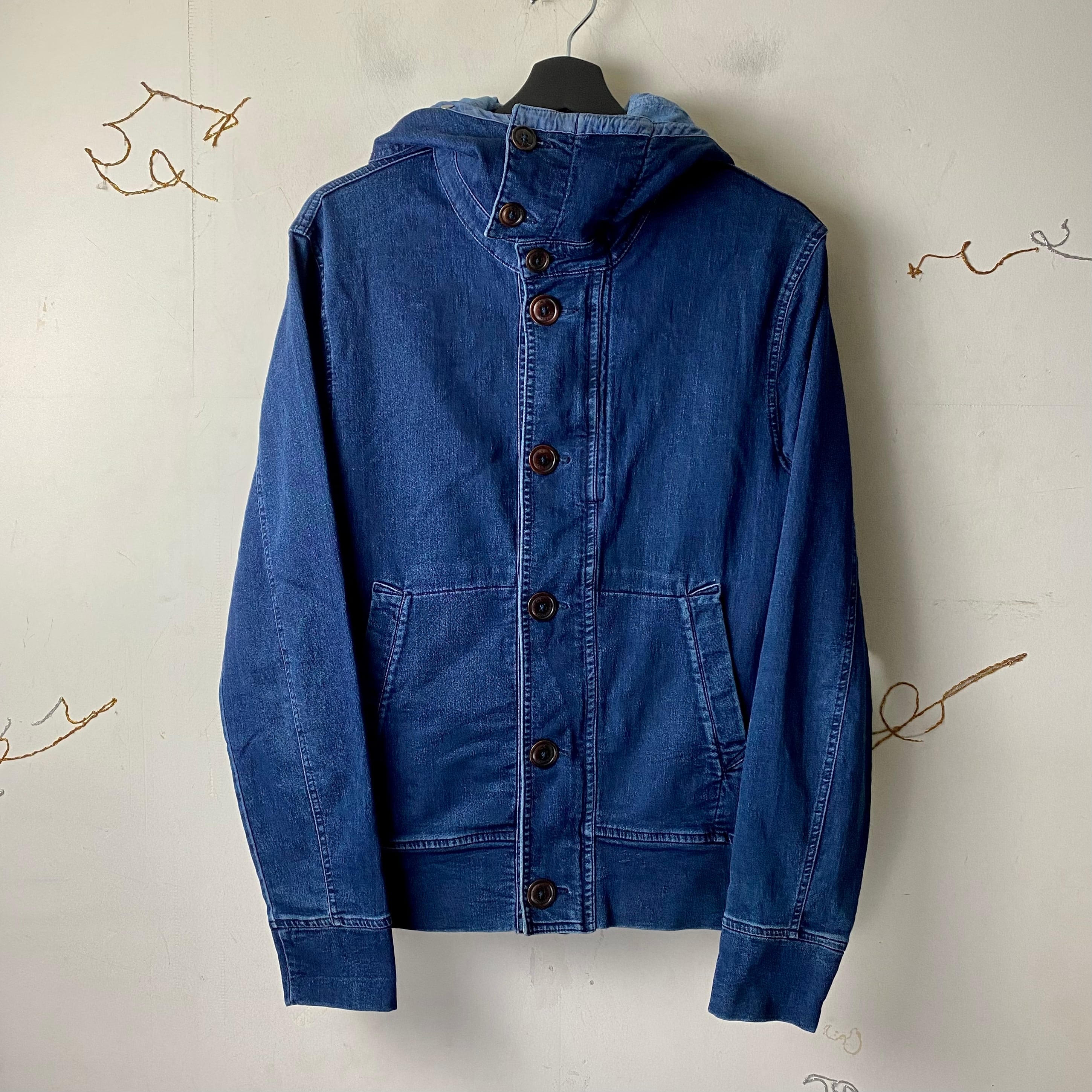 thrift ファッション CP company ゴーグル パーカー isko denim