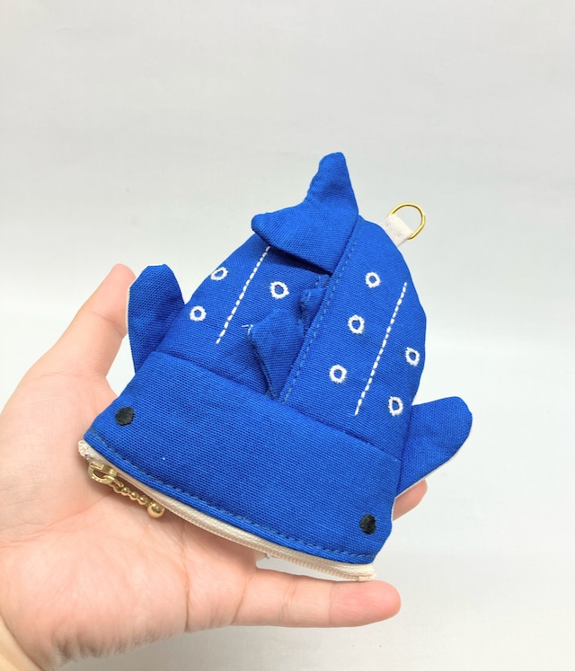 ジンベエザメ　パスケース｜とりさん工房ーかわいいハンドメイドポーチ