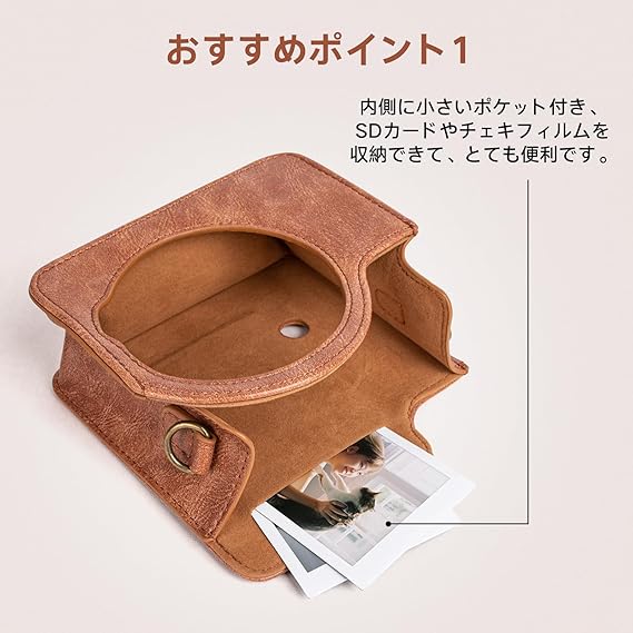 HIYQIN チェキケース,FUJIFILM instax mini 40ケース 可愛いカメラ