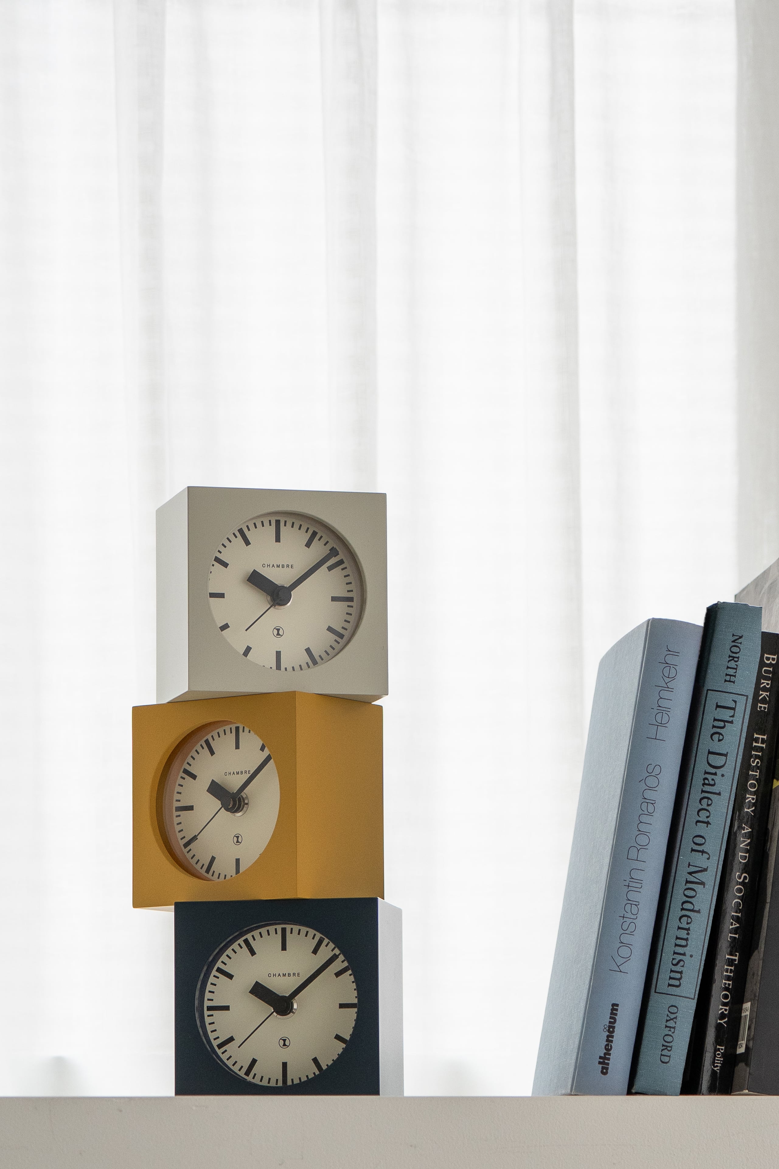 BLOCK DESK CLOCK IVORY | シャンブル【CHAMBRE】byインターゼロ