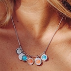 オリジナル スモール シルバー / ホワイト セント クリストファー ネックレス :GET BACK NECKLACES ゲット バック ネックレスズ