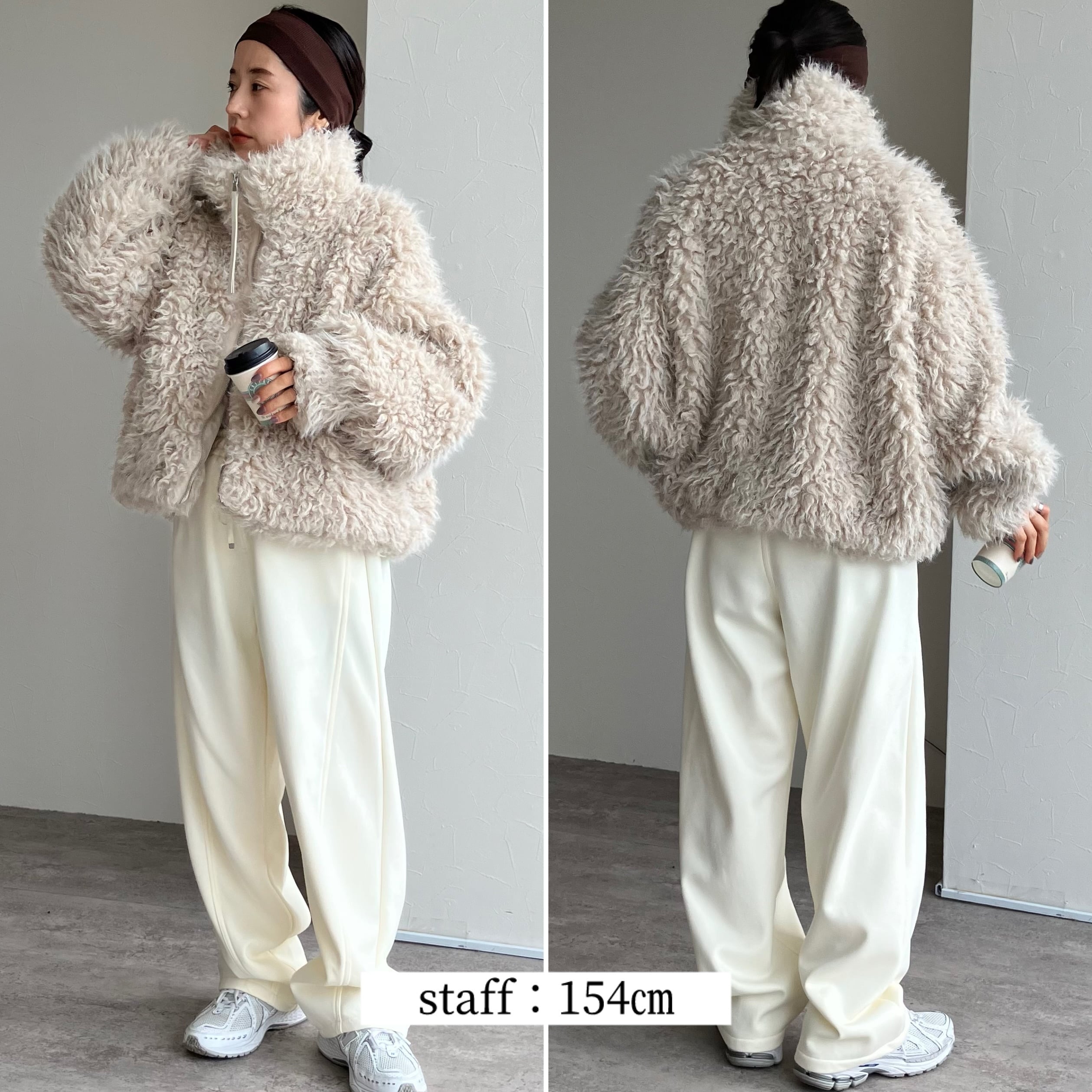 ミックスシープファーブルゾン※一部予約商品です※【p246987-z】宅配便