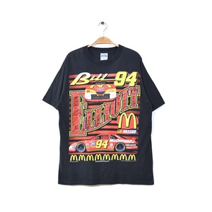 90S ナスカー ビルエリオット マクドナルド レーシング Tシャツ ヴィンテージ メンズL NASCAR 94 Bill Elliott 古着 @BB0623