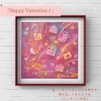 パステルアート通信講座[7]『Happy Valentine♪』描き方レシピセット(メイキング動画付き）