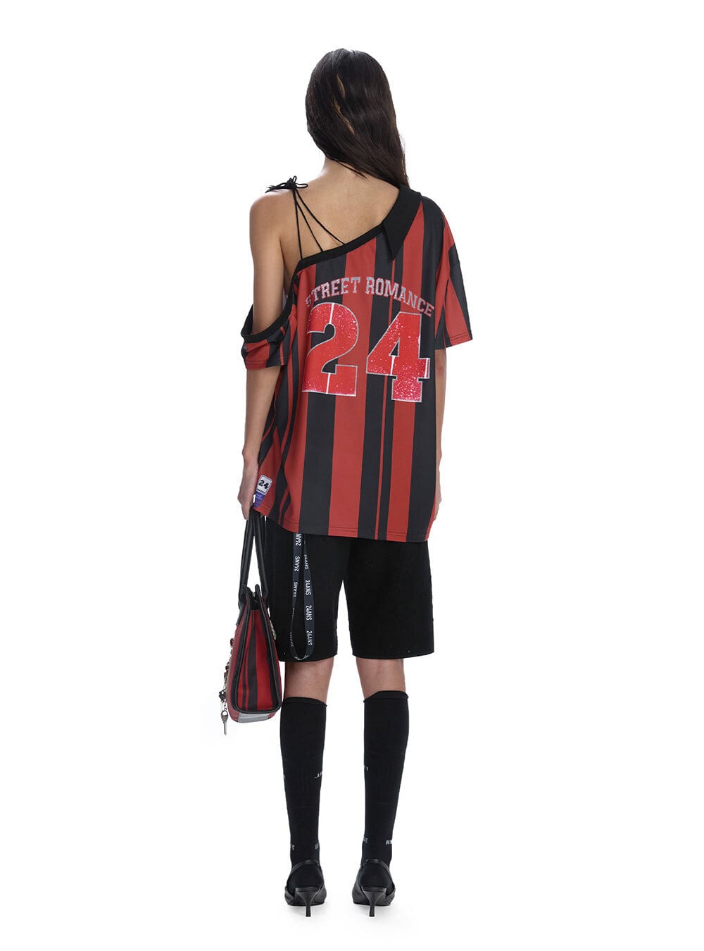 にかりな様用 ☆aespa カリナ 着用！！【24ANS】Two-tone Off-shoulder Jersey