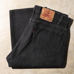 美品 36×30 USA 93年 Levi’s 505 サルファー ブラック デニムパンツ