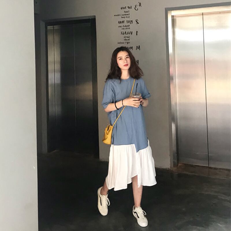 【新作】【送料無料】 2020年夏に到着マタニティドレス女性フリルラージサイズドレスMD-00321 ラッフル 大きめサイズ サマー 夏物 AL expec361828433116