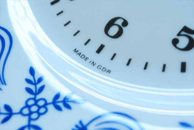 旧東ドイツGDR WEIMAR 壁掛け時計 雪華模様 ビンテージ レトロ 【公式