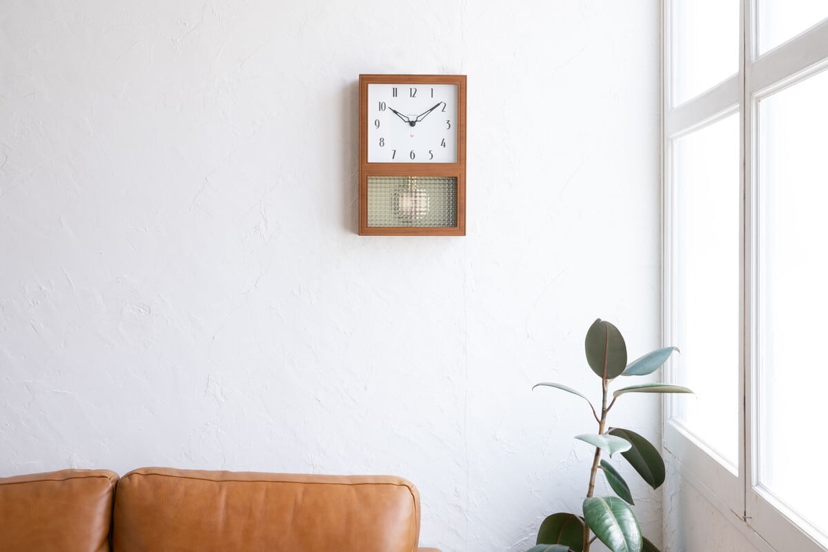 GLASS PENDULUM CLOCK EL STYLE 【CAFE BROWN】 | シャンブル【CHAMBRE