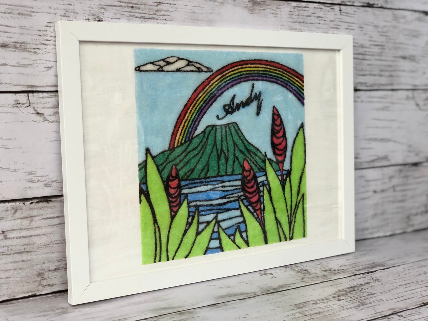 サンドアート 砂 ハワイアン オマージュアート ヘザーブラウン