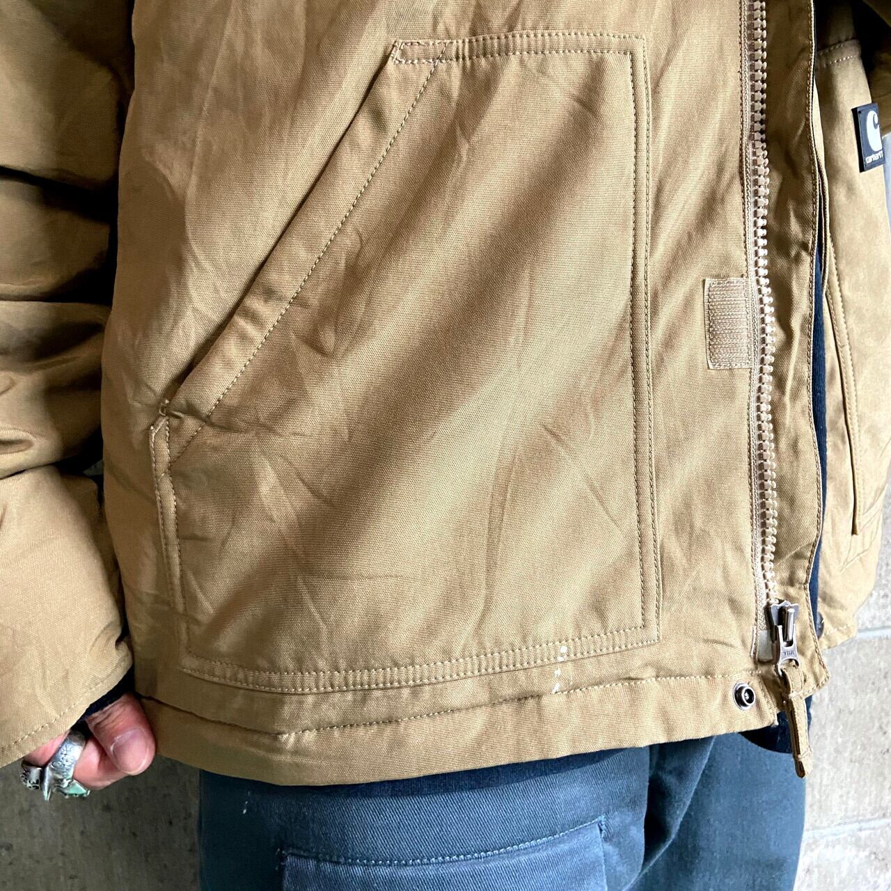 カーハート ナイロンジャケット メンズXL相当 古着 Carhartt ワーク ...