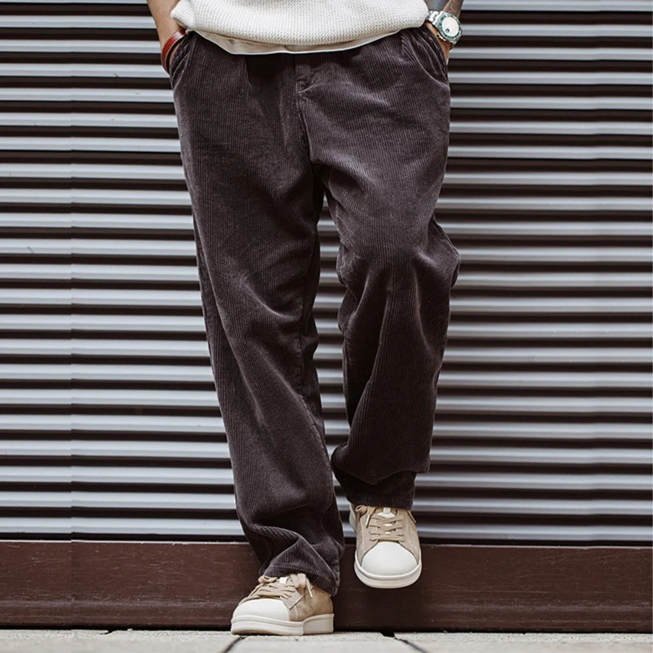 Beige Lace-Up Low Sneakers / ベージュ レースアップ ロー スニーカー