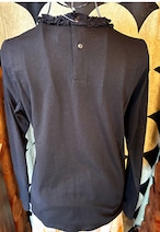 コットン衿レース付カットソー