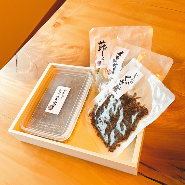 詰合せ「やわらかちりめん山椒200g・袋3種」新物　いかなごのくぎ煮