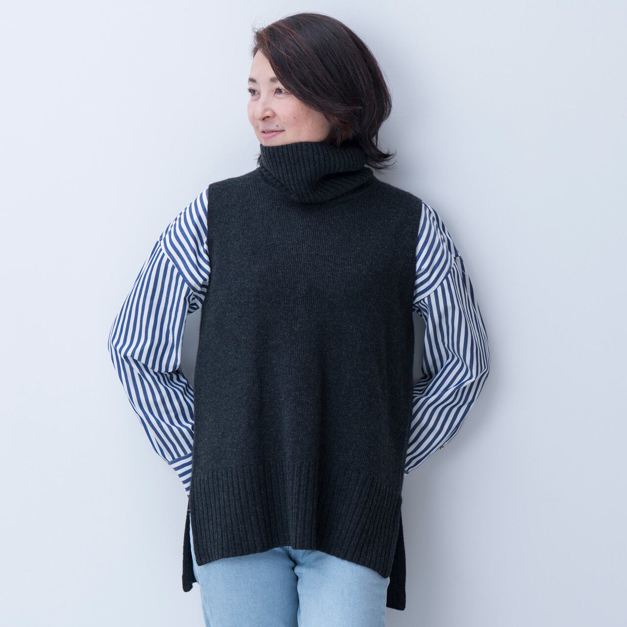 タートルネックベスト（サイズ：38・42） | 白田のカシミヤ ONLINESHOP