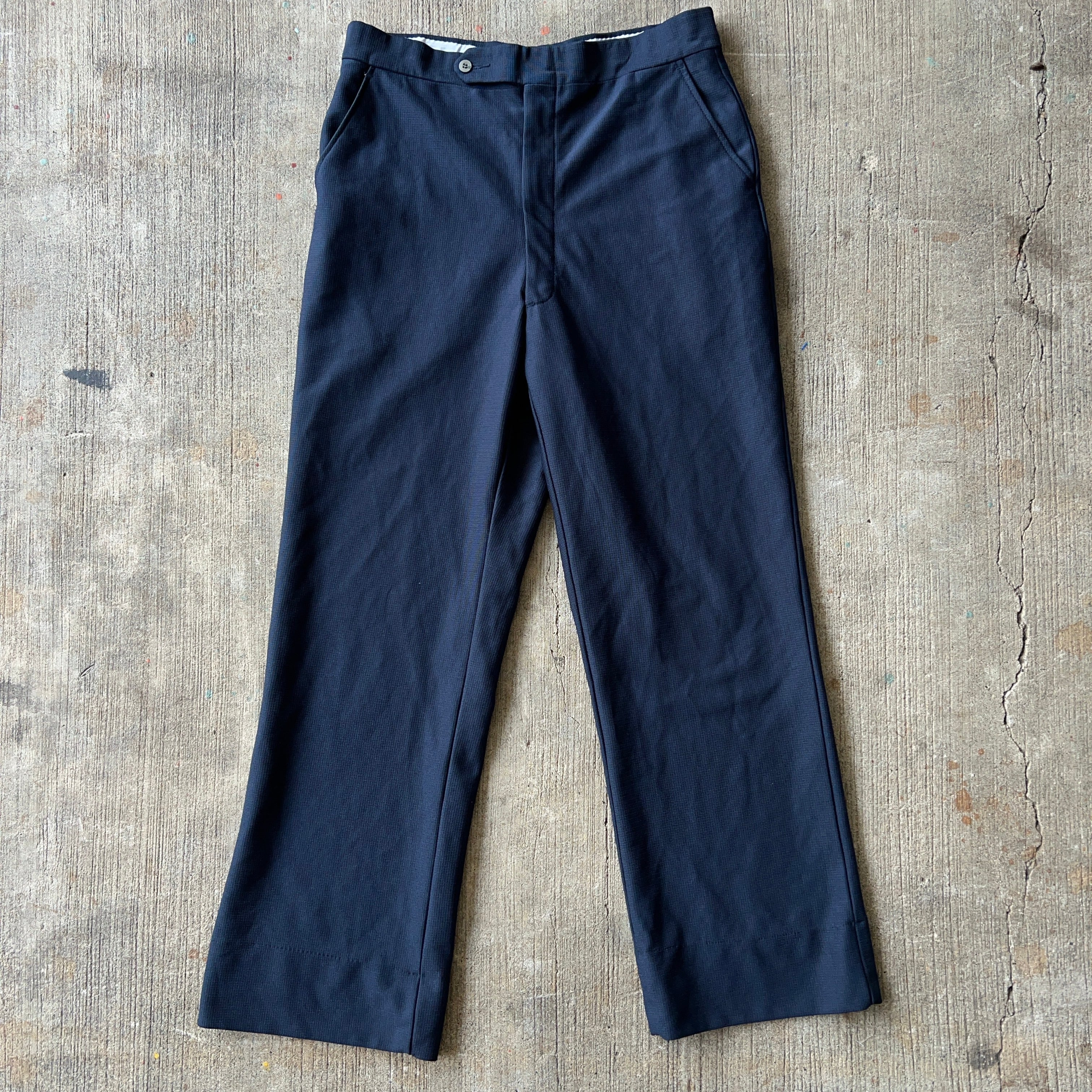 80's~ Vintage Navy Slacks Rocket Talon 80年代 ネイビー 紺 80's~ Vintage Navy Slacks Rocket Talon 80年代 ネイビー 紺
