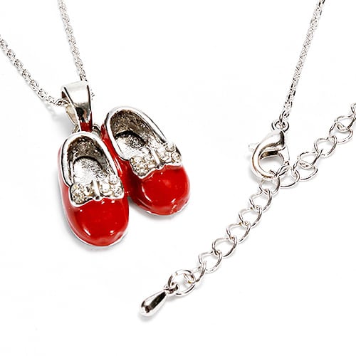 【2点組】Alice and the PIRATES 砂時計 赤い靴 ネックレス 赤い靴ネックレス 両足 | 横濱硝子-YokohamaGlass-
