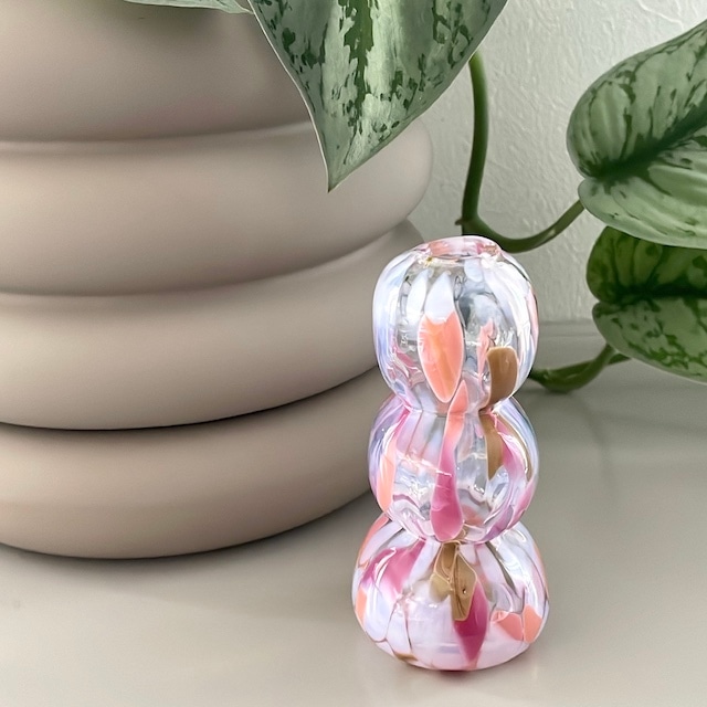 Maria Ida Designs "Glass Blown Neapolitan Mini Vase"