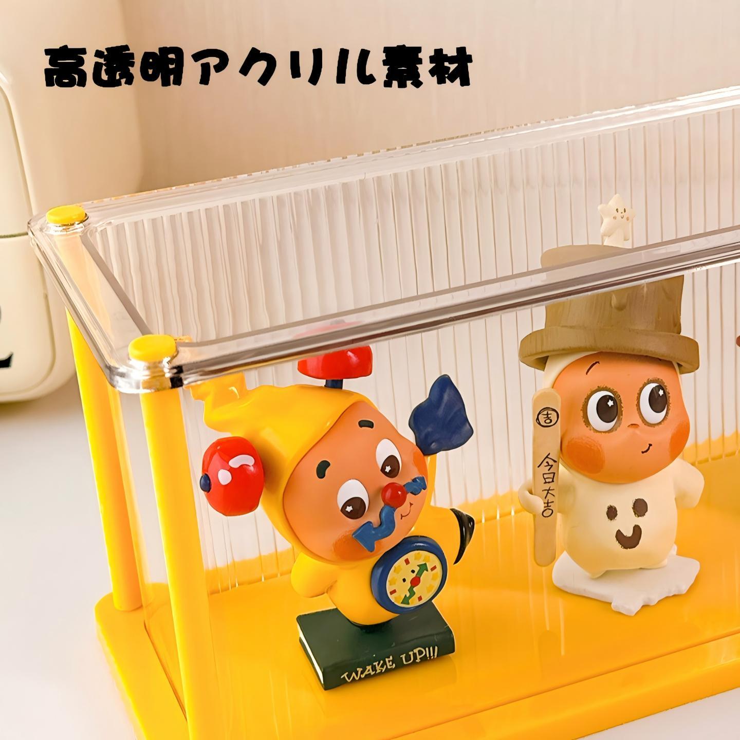 アクリル ディスプレイケース コレクション10cmぬいぐるみ 4-5体収納