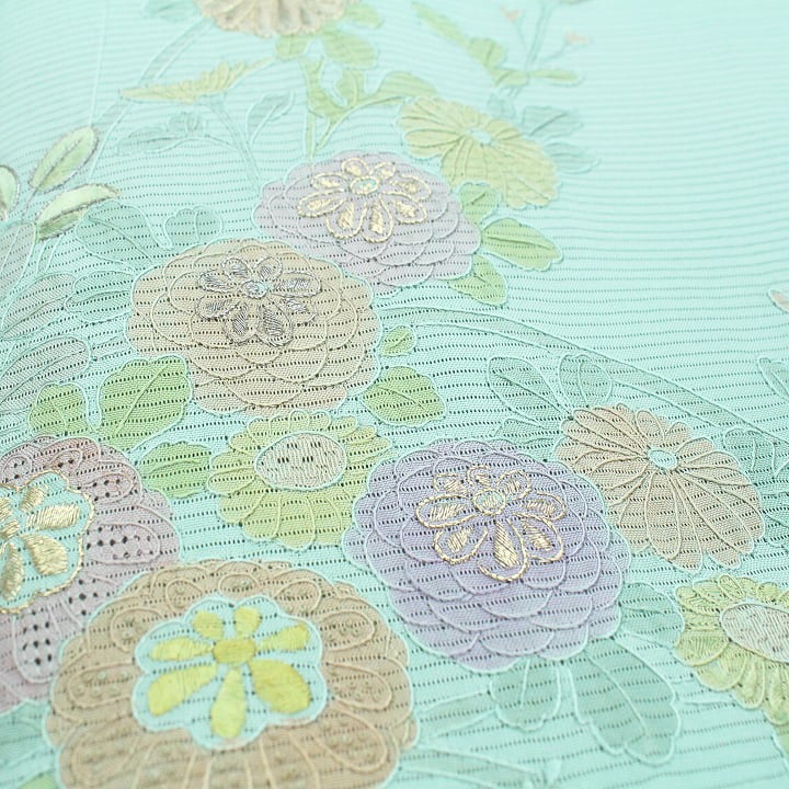 特選 夏きもの》 ワントーンの三大刺繍【相良・蘇州・スワトウ 特選 夏きもの》 ワントーンの三大刺繍【相良・蘇州・スワトウ