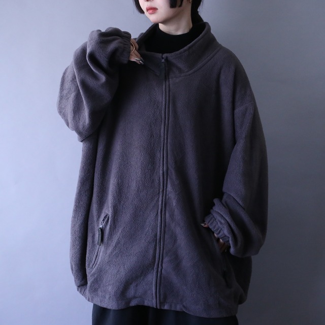 "KING SIZE" XXXXXL super over silhouette fleece jacket