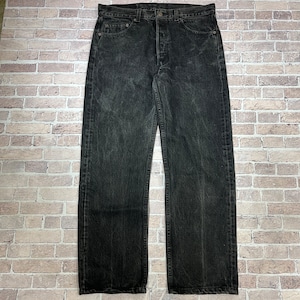 1990s LEVI'S 501 BLACK DENIM PANT 後染め