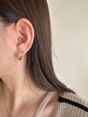 S925 クラウドフープピアス