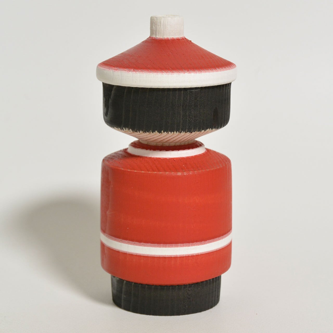 カクカクサンタクロースこけし 約3.5寸 約10.5cm 阿保六知秀 工人
