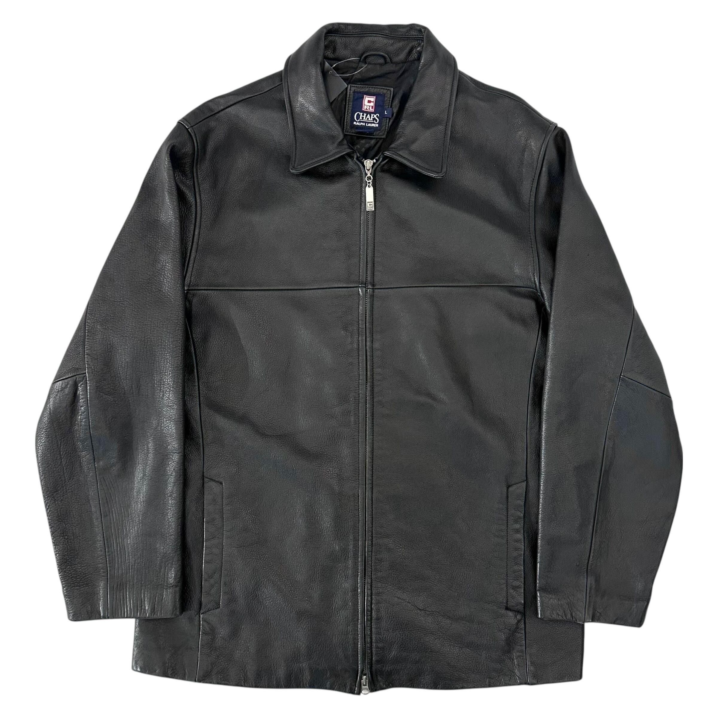 90's CHAPS LEATHER CAR COAT | BerBerJin Yuhodo