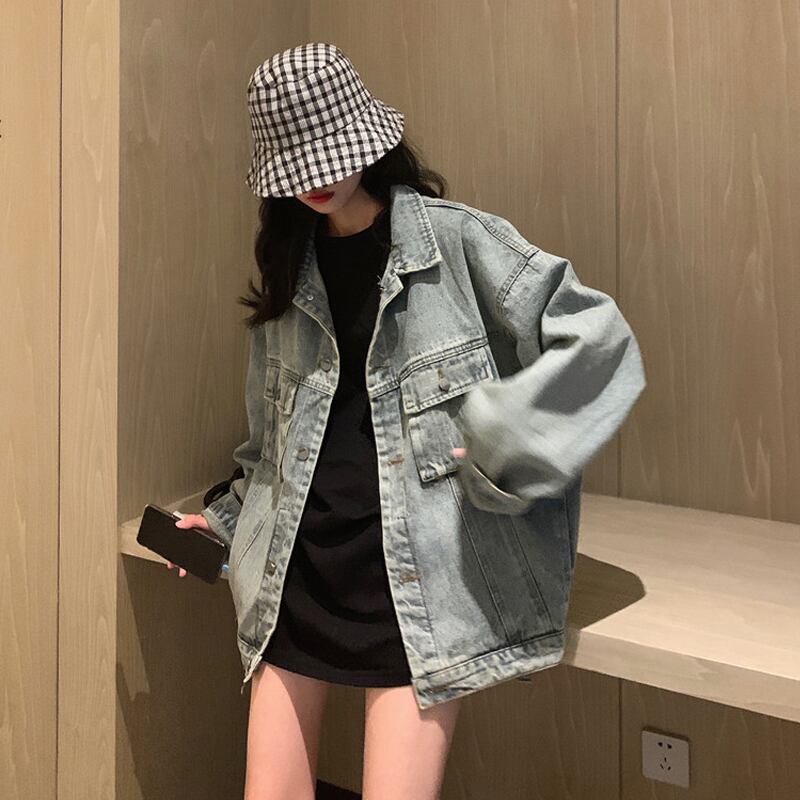 スタンダードジャケット スプリングスタイルルーズカジュアル レトロ ストリート 春物 試着室48981766911