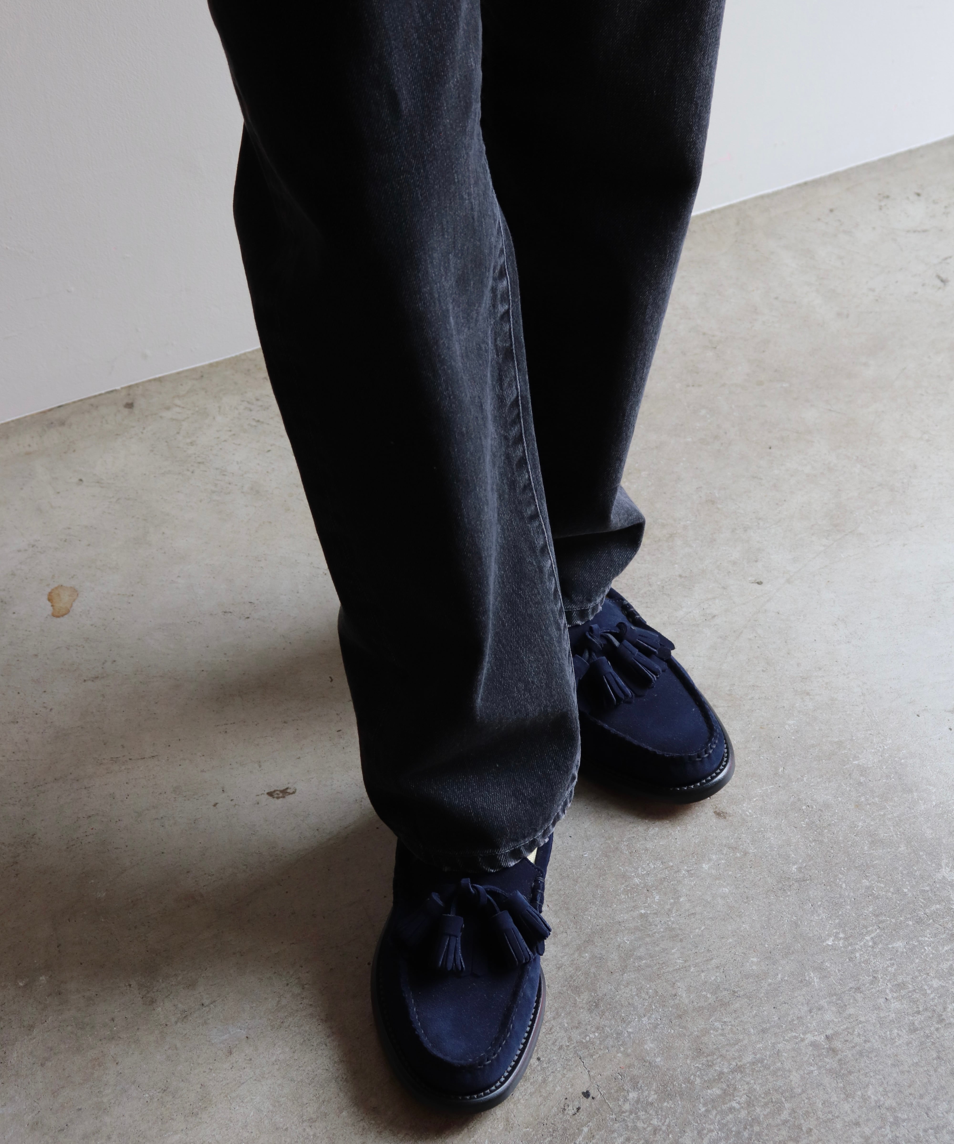 TANAKA / ST-126 THE STRAIGHT JEAN TROUSERS (BLACK SELVEDGE