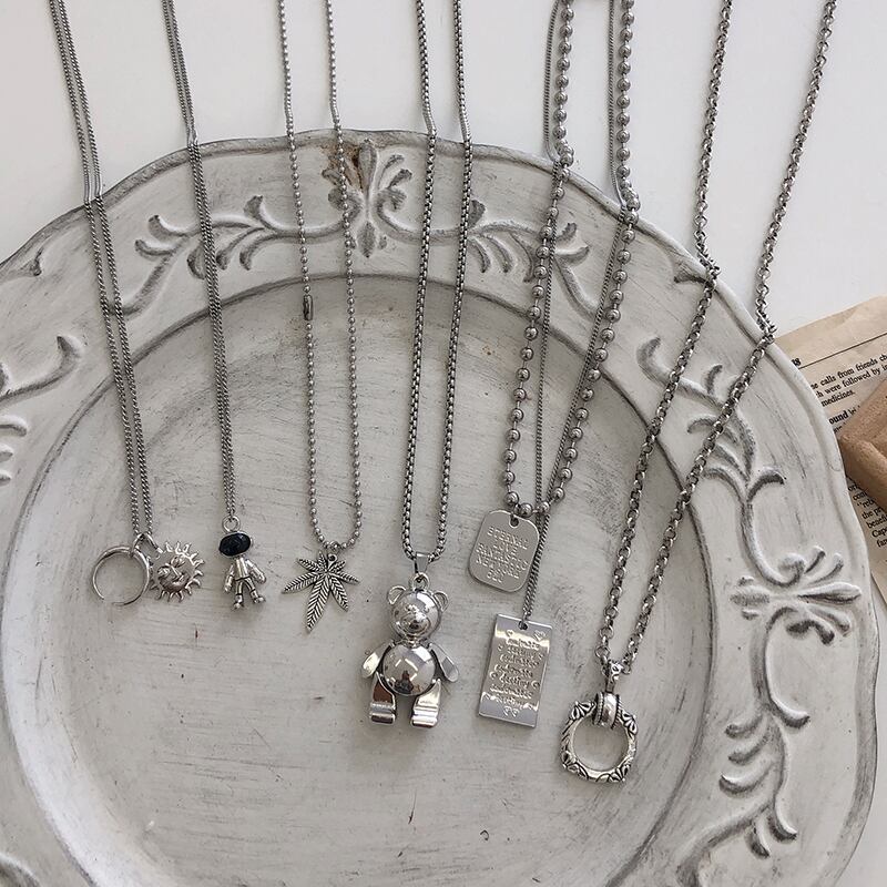 ネックレス レッドアクセサリー レース ストリート 大人ガーリー スウィート キュート カジュアル ペンダント ブラック・アイド・ピーズ1573049568