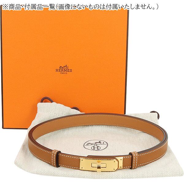 New HERMES エルメス ベルト ケリー 18 ケリーベルト ヴォーエプソン 9