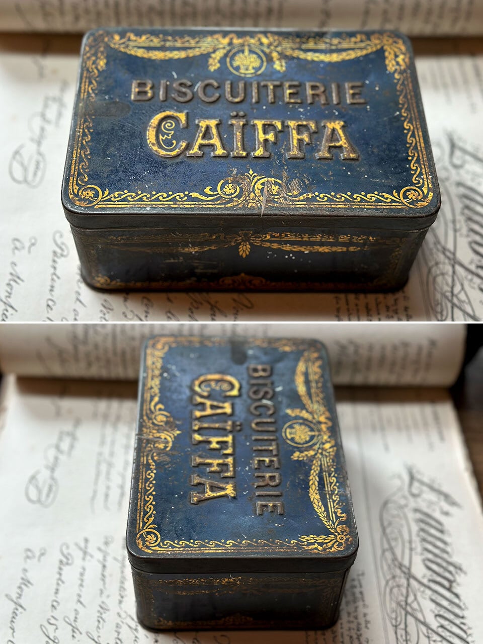 ビスケットの缶 BISCUITERIE CAÏFFA | Brocante de La Cocotte