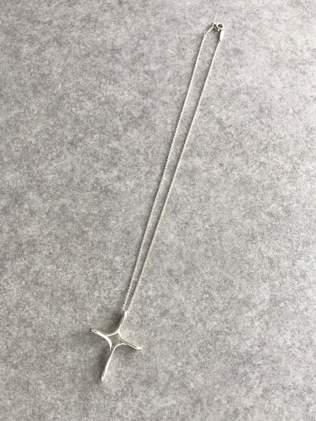 Tiffany & Co. ティファニー ネックレス シルバー オープンクロス 925 vintage ヴィンテージ オールド h43x6c