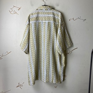 old abstract pattern oversized shirt