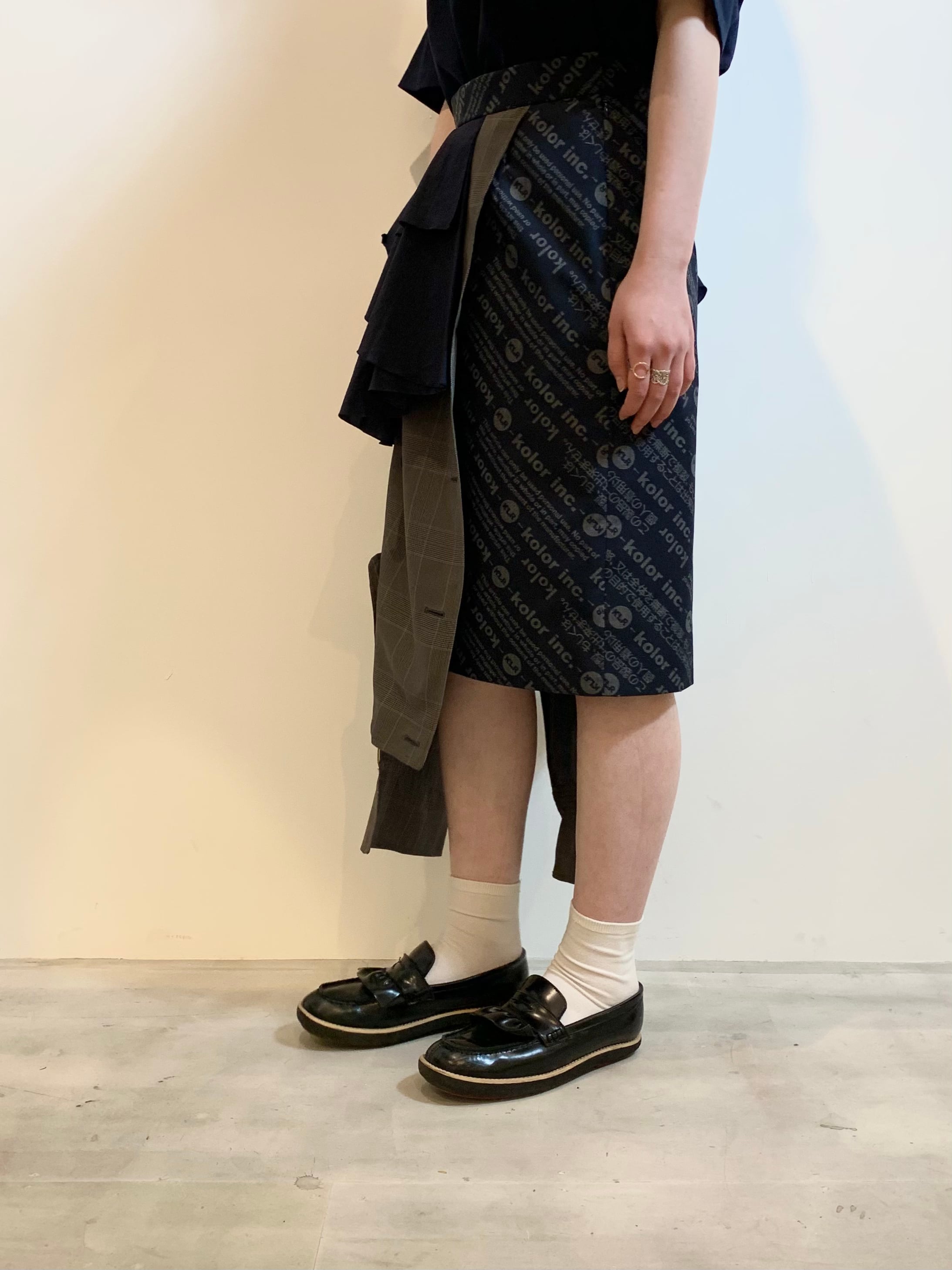 kolor ドッキングスカート VRQ9e-m35865921978 レディース | yinyoga.com 