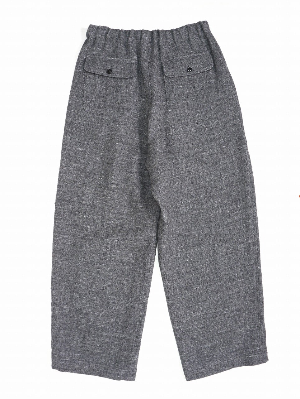 Wool Linen Tweed Wide Pants