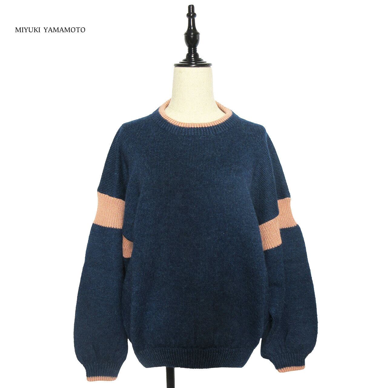 484 BLUE ALPAKA LINE TOPS ブルー アルパカ ライントップス