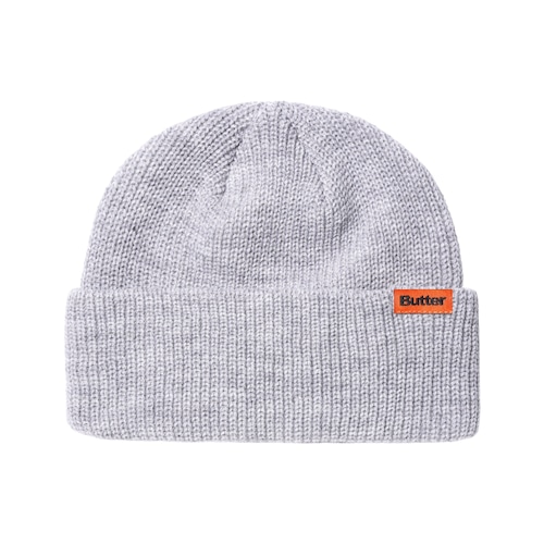 BUTTER GOODS【Tall Wharfie Beanie - Ash Grey】