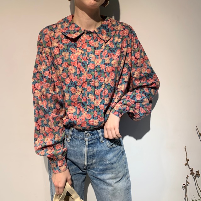 FLOWER PREATS BLOUSE