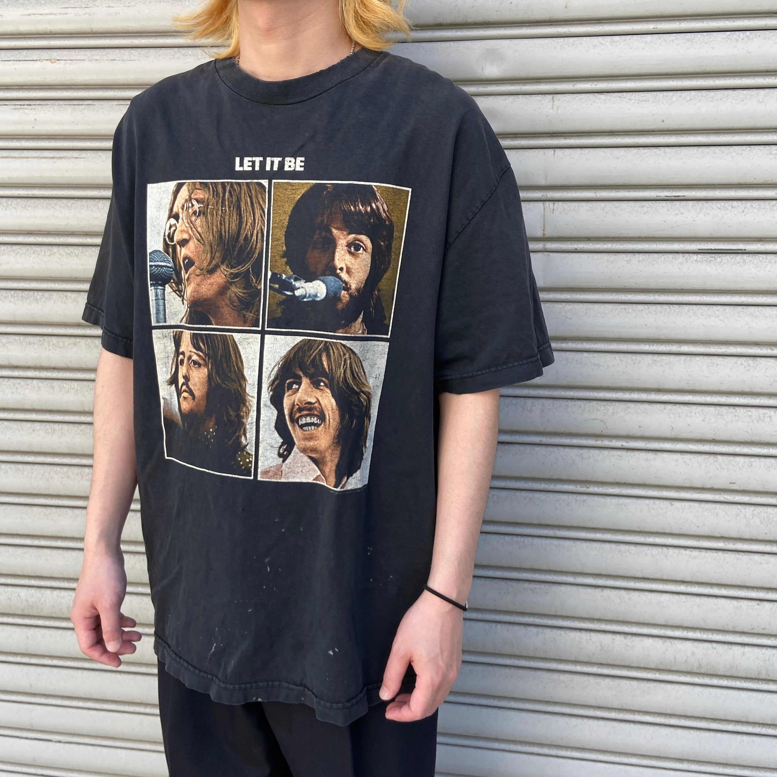 00s Beatles フォトTシャツ LET IT BE ボロ ビートルズ | 古着屋 Uan