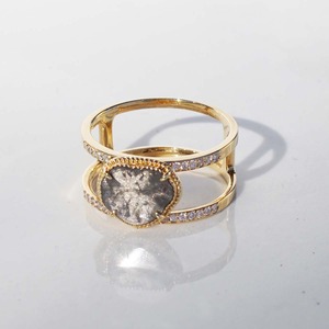 Gravity / Double Arm Sliced Diamond Ring（DR029-YD）