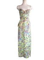 3Ways Maxi Dress Botanical Yellow マキシドレスボタニカルイエロー